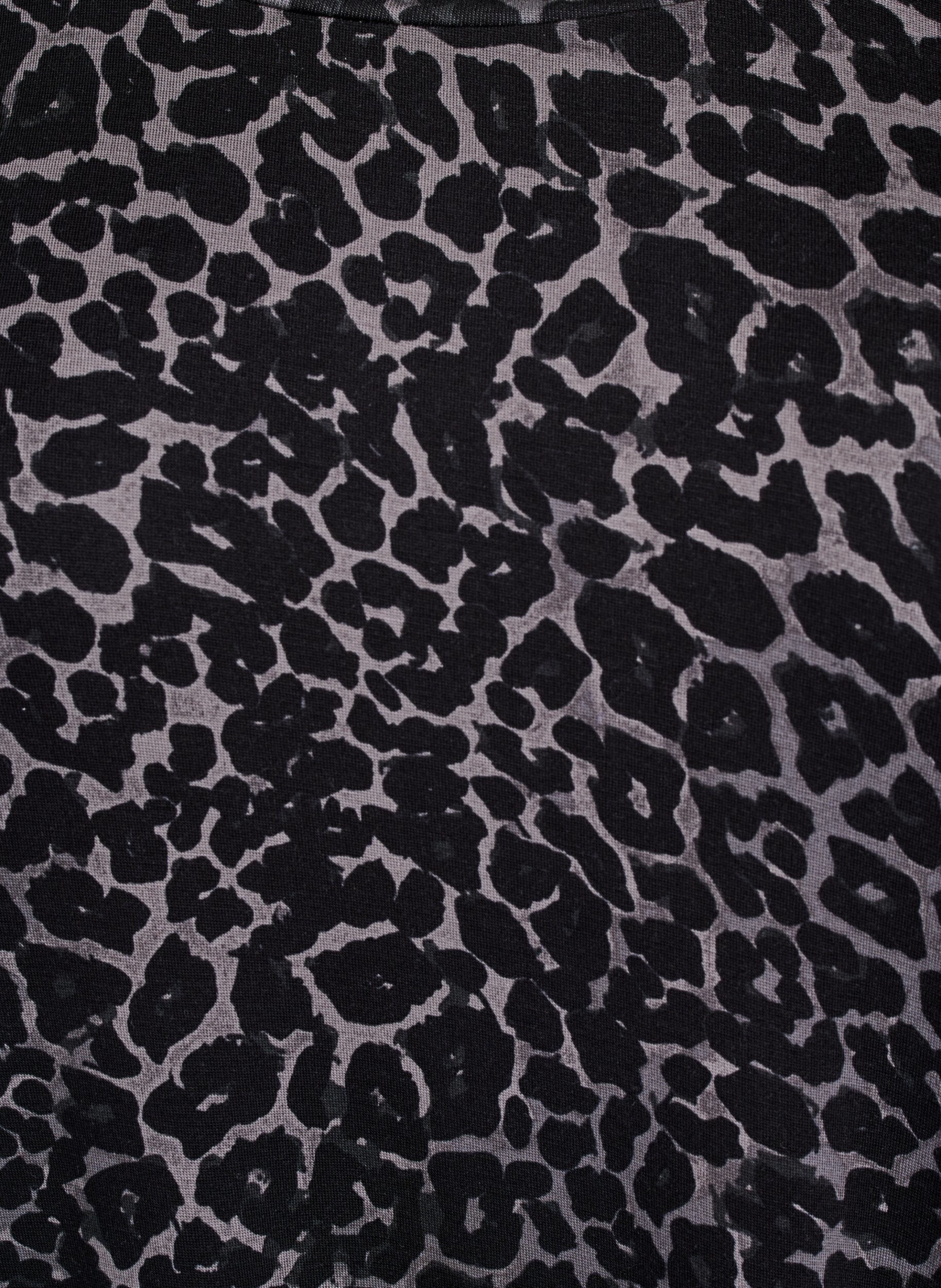 Zizzi T-skjorte med TENCEL&trade; Lyocell og leopardm&oslash;nster, Gr&aring;, Packshot image number 2