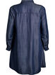 Kort denimkjole i lyocell med trykknapper, Blå, Packshot image number 1