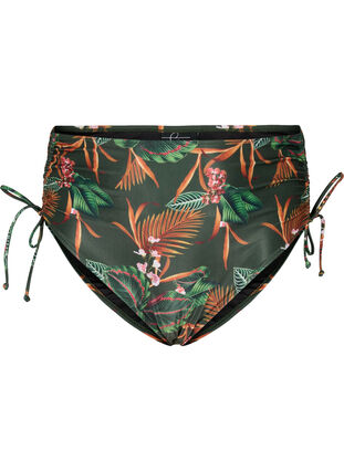 Trykt bikini bunner med høy midje	, Boheme Palm Aop , Packshot image number 0