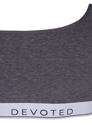 Zizzi Myk BH med justerbare stropper, Medium Grey Melange, Packshot image number 2
