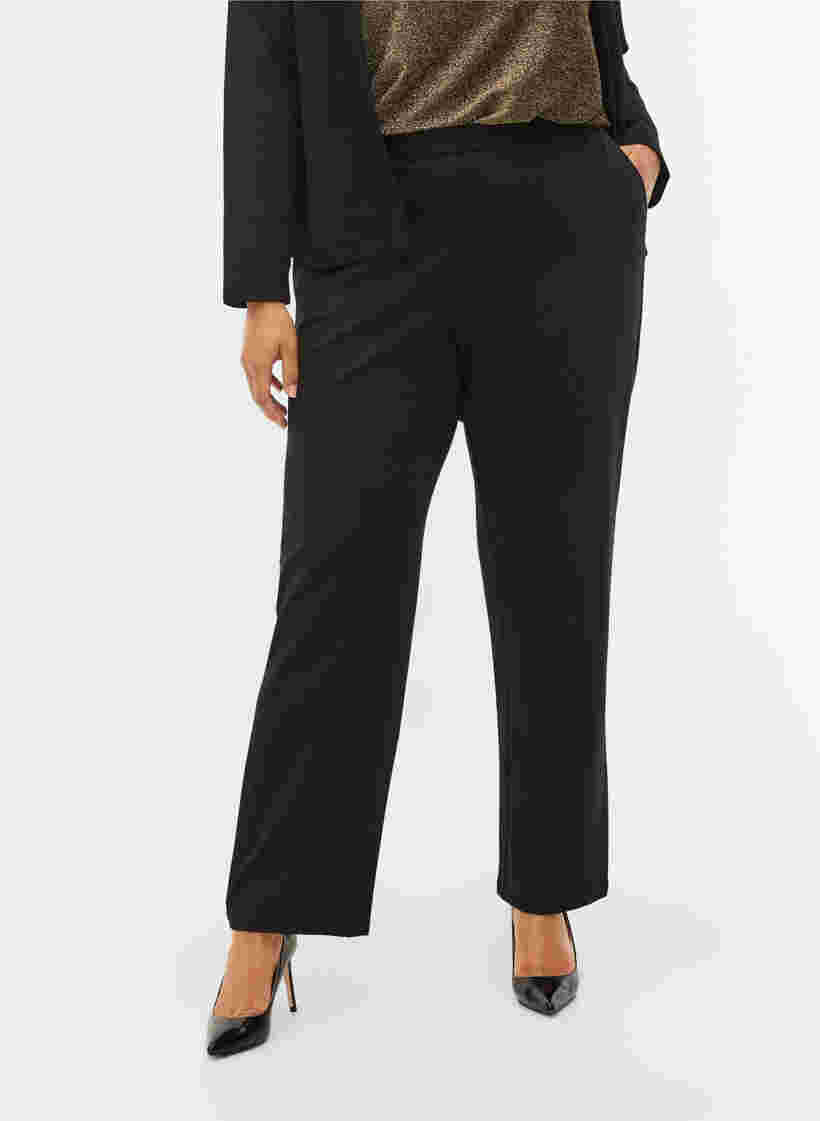 Bukser med vidde og lommer, Black, Model image number 2