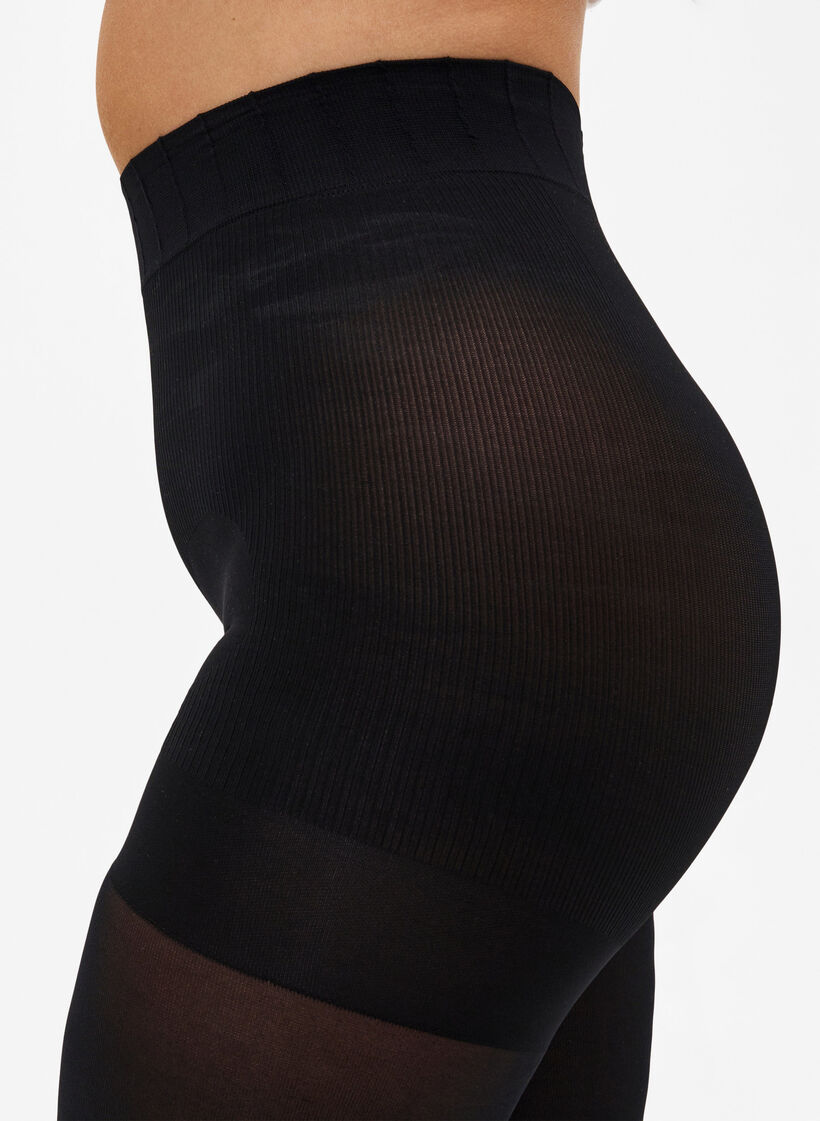 Strømpebukser i 100 denier med push-up, Svart, Model image number 2
