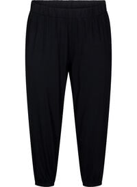 3/4 lange jerseybukser med høy midje, Black 3/4 lange jerseybukser med høy midje
