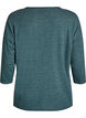Jersey bluse med 3/4 ermer, Gr&oslash;nn, Packshot image number 1