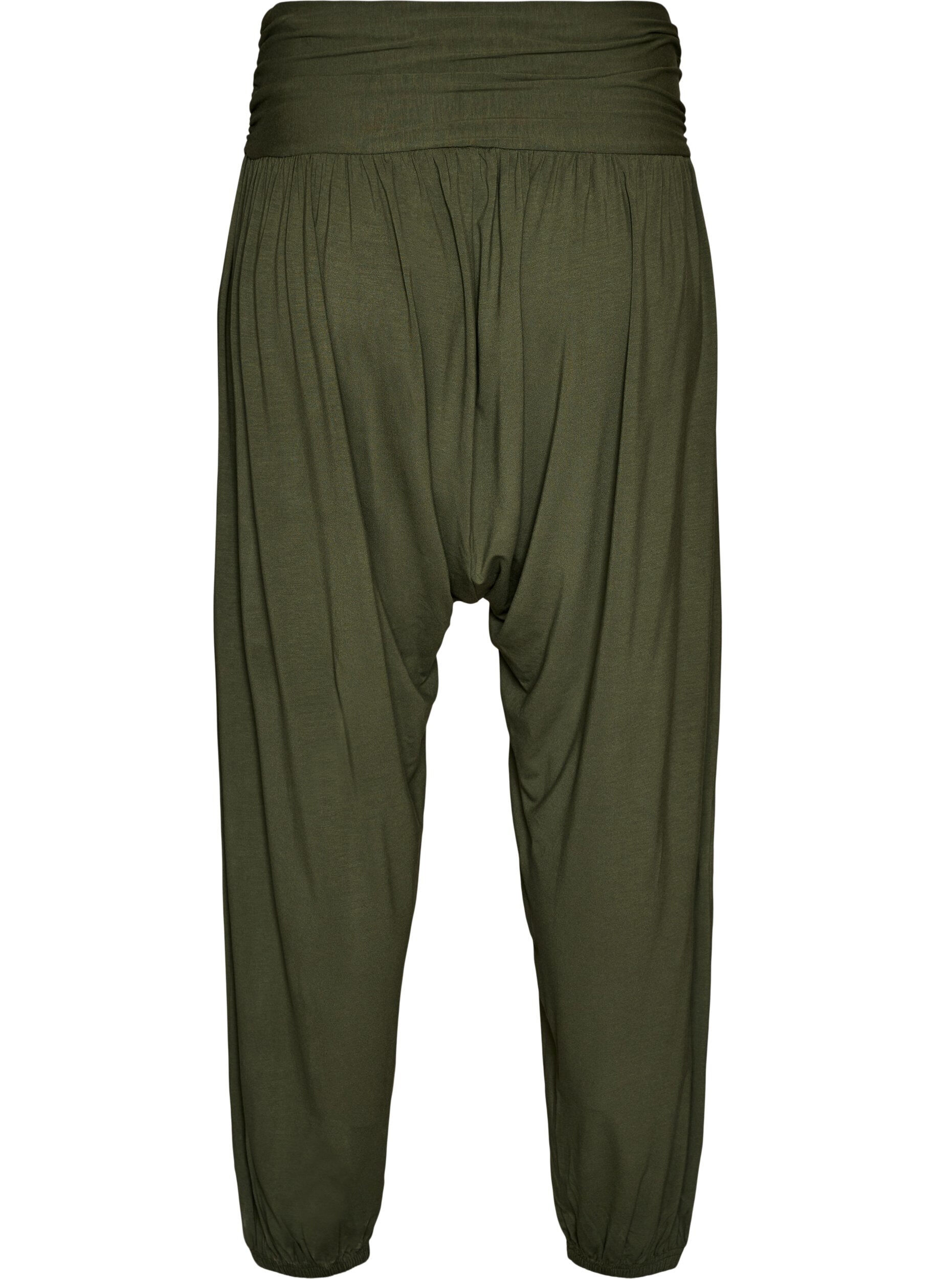 ZizziLoose fit harem-bukser, Gr&oslash;nn, Packshot image number 1