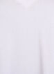 Enkel T-skjorte i bomull med V-hals, Hvit, Packshot image number 2