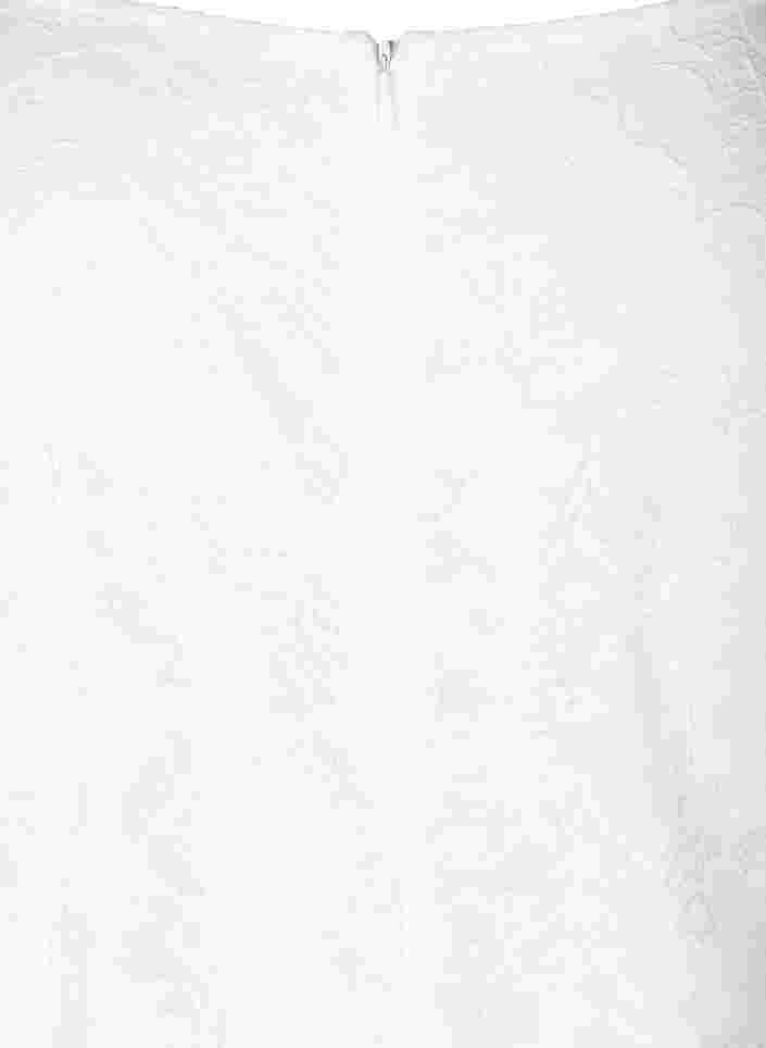 Blondekjole med 3/4-ermer, White, Packshot image number 3