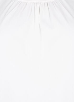 Bluse med lange ermer og heklede detaljer, Bright White, Packshot image number 2