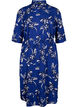 FLASH - Skjortekjole med blomstertrykk, Navy Blazer Flower, Packshot image number 0