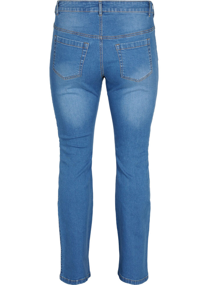 Ellen bootcut jeans med høyt liv, Blå, Packshot image number 1