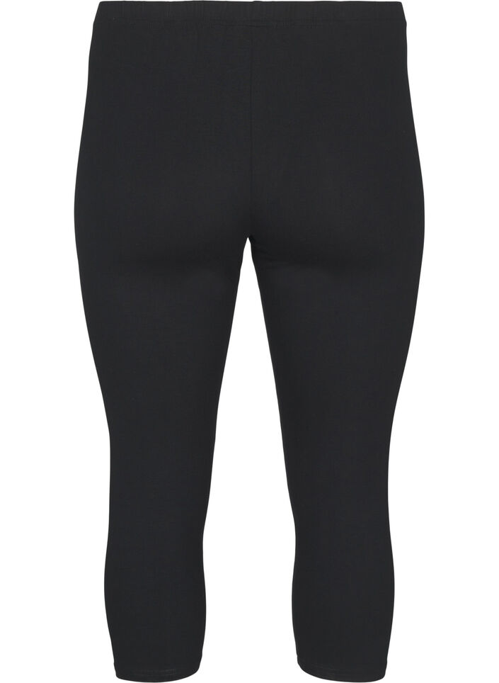 Basis 3/4 viskose leggings, Black, Packshot image number 1