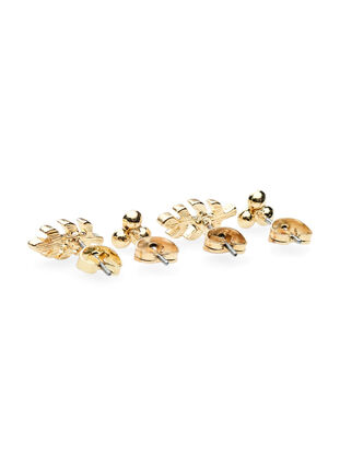 Øredobber 2 stk., Gold, Packshot image number 1