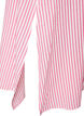 Skjortekjole i ankellengde med bindebelte og striper, Rosa, Packshot image number 3