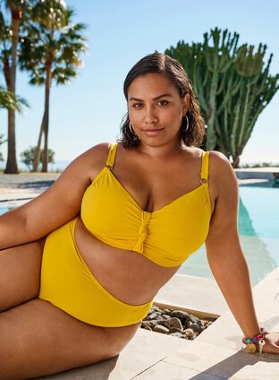 Zizzi Gult bikinisett, , Model