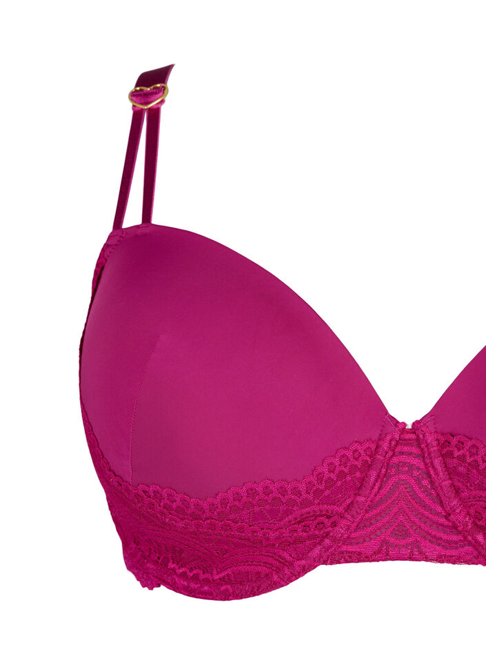 Polstret BH med blonder, Boysenberry, Packshot