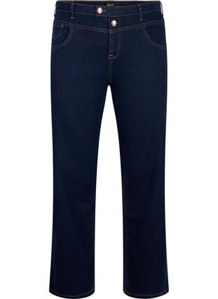 Zizzi Regular fit Gemma jeans med høy midje, Blå, Packshot image number 0