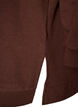 Hettegenser med frott&eacute;tekstmotiv, Brun, Packshot image number 3