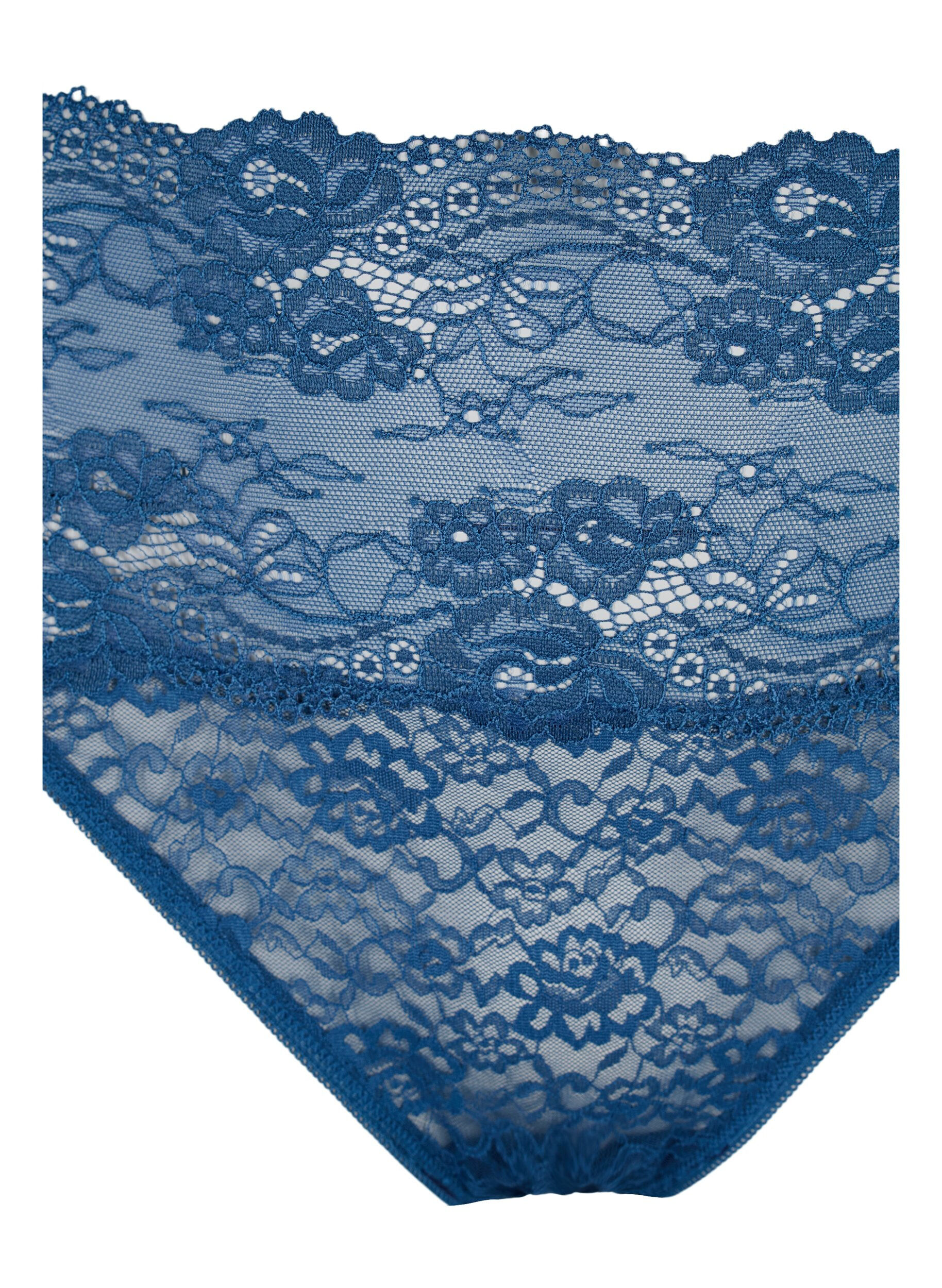 Zizzi G-streng med blonder, 3 stk., Mix assortments AW, Packshot image number 2