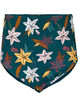 Ekstra høy midje bikiniunderdel med blomstertrykk, Grønn, Packshot image number 0