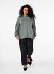FLASH - Jerseybluse med lange ermer, Grønn, Model image number 1