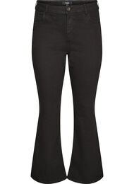 H&oslash;ytlivs jeans med bootcut, Svart