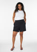 Shorts med lommer og l&oslash;s passform, Svart, Model image number 1