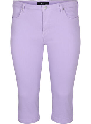 Tettsittende Emily capirbukser, Lavender, Packshot image number 0
