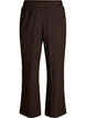 Bukser med b&oslash;lget tekstur, Brun, Packshot image number 0
