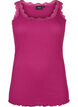 Topp med blondekant, Lilla, Packshot image number 0