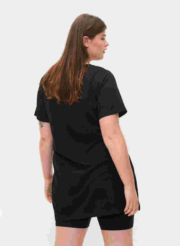 T-skjorte i bomull med korte ermer, Black Tiger w. Foil, Model image number 0