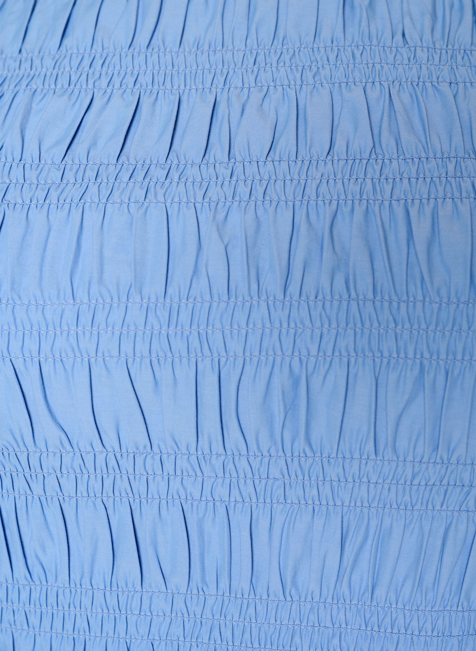 ZizziSmock-topp med b&aring;thals og peplum-fald, Bl&aring;, Packshot image number 2