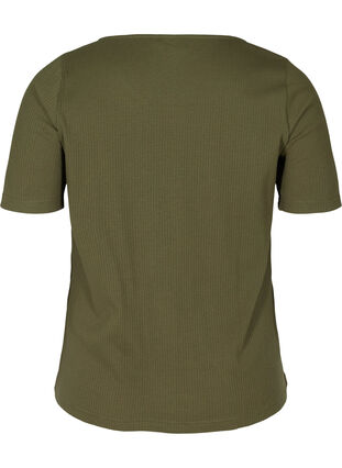 T-skjorte med knapper, Ivy Green , Packshot image number 1