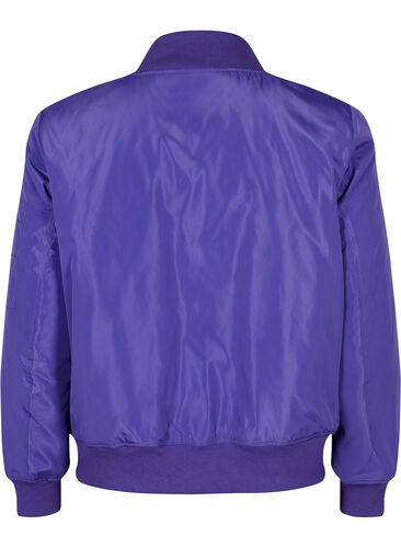 Bomberjakke med glidelås, Purple Opulence, Packshot image number 1