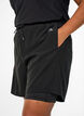 Treningsshorts med innershorts og en lomme til telefonen, Svart, Model image number 3