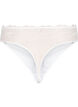 Mikrofiberstring med blonde, Hvit, Packshot image number 1