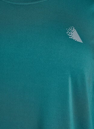 Zizzi Treningsbluse med 3/4-ermer, Grønn, Packshot image number 2