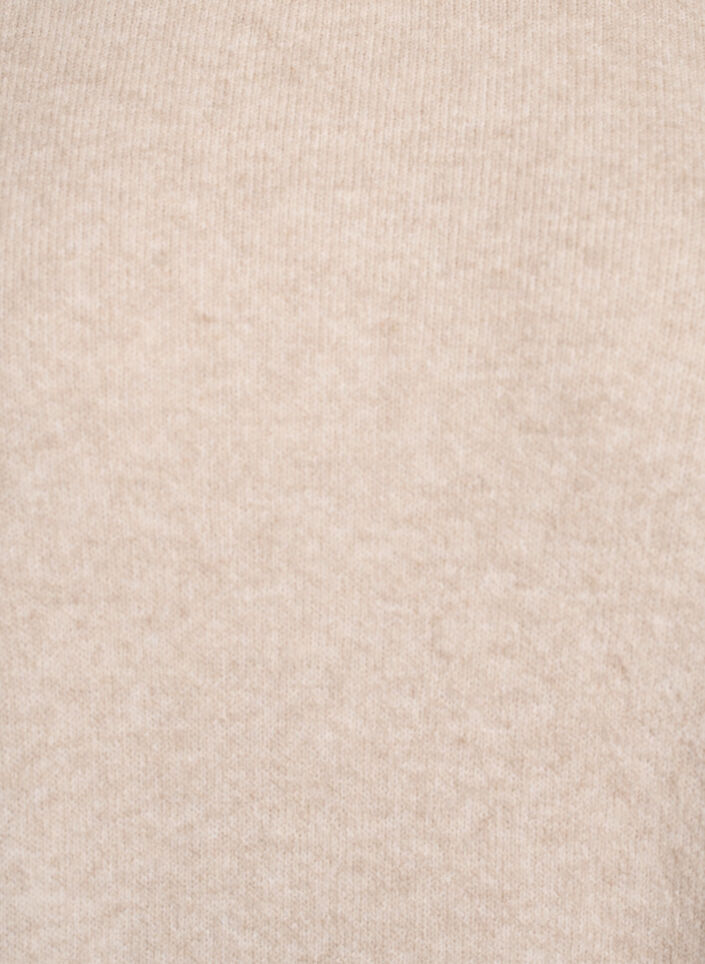 Kort ermel&oslash;s strikkekjole, Beige, Packshot image number 2