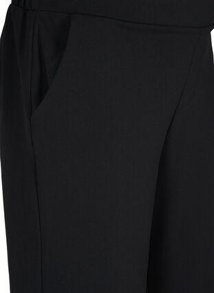 Shorts med strikkant og lommer, Black, Packshot image number 2