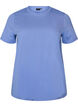 Basic T-skjorte i bomull med rund hals, Lilla, Packshot image number 0