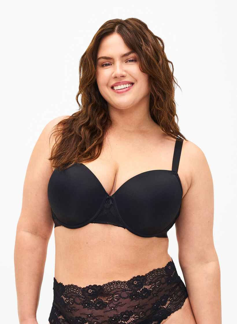Formstøpt BH med mesh, Black, Model