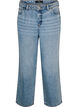 Kiana jeans med straight fit og h&oslash;y midje, Bl&aring;, Packshot image number 0