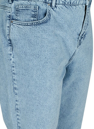 Cropped mom fit Mille jeans med en løs passform, Snow Wash 2, Packshot image number 2