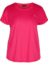 Ensfarget trenings-T-skjorte, Pink Peacock