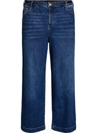 Kiana jeans med Straight fit og h&oslash;y midje, Bl&aring;