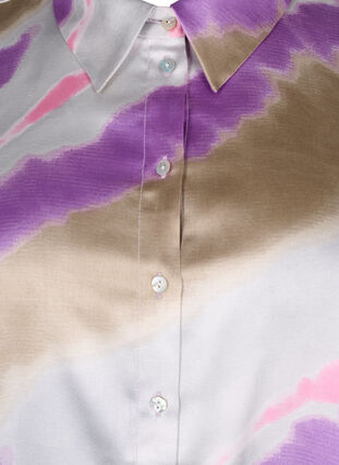 Fargerik skjorte i satinlook, Watercolor, Packshot image number 2