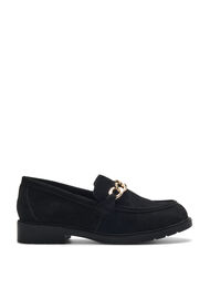 Wide fit loafers, Black, Packshot