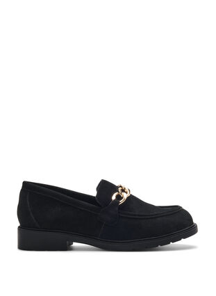 Zizzi Wide fit loafers, Black, Packshot image number 0