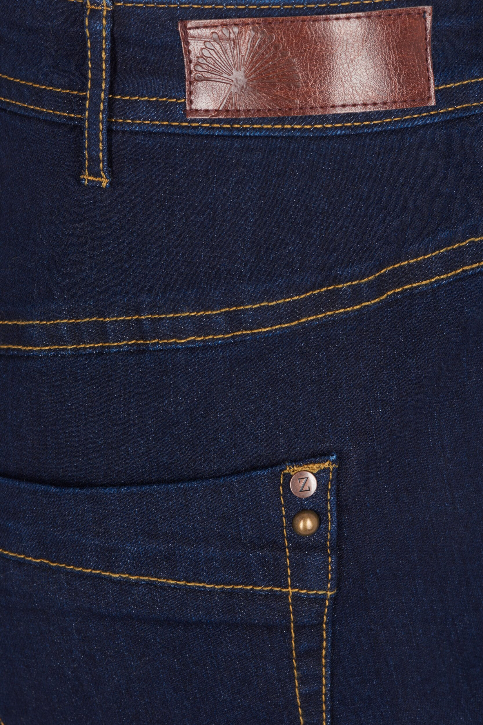 ZizziSlim fit Vilma jeans med h&oslash;yt liv, Bl&aring;, Packshot image number 3