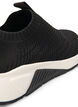 Slip-on-sneaker med bred passform, Svart, Packshot image number 4