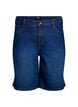FLASH - Løse denimshorts med høy midje, Blå, Packshot image number 0